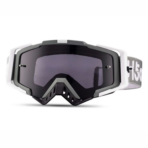 FA-002 motorcycle off road goggle tear off black grey lens goggle