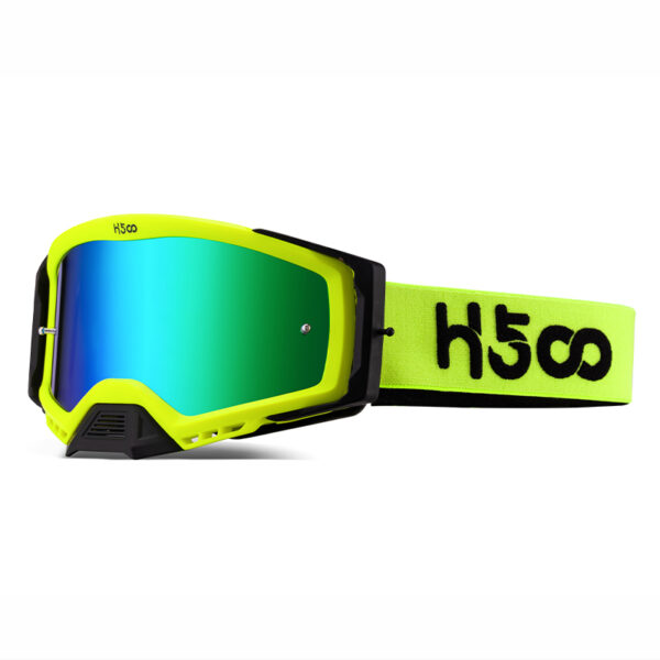 FA-028 motorcycle goggle fluo yellow tear off lens tubeesports